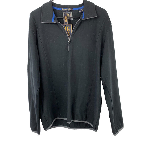 Vintage VTG 1946 Stretch Quarter Zip Collared Pullover Shirt Mens Medium NWT - Picture 1 of 5